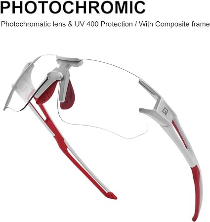 ROCKBROS Outdoor Sports Polarized Sunglasses Bike Sports Photochromic Glasses with Transparent Lens (10126)